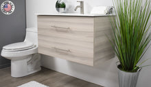 Load image into Gallery viewer, Volpa USA Napa 36&quot; Modern Wall-Mounted Floating Bathroom Vanity Ash Gray MTD-3336AG-1as