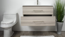 Load image into Gallery viewer, fo Volpa USA Napa 36&quot; Modern Wall-Mounted Floating Bathroom Vanity Ash Gray MTD-3336AG-1 