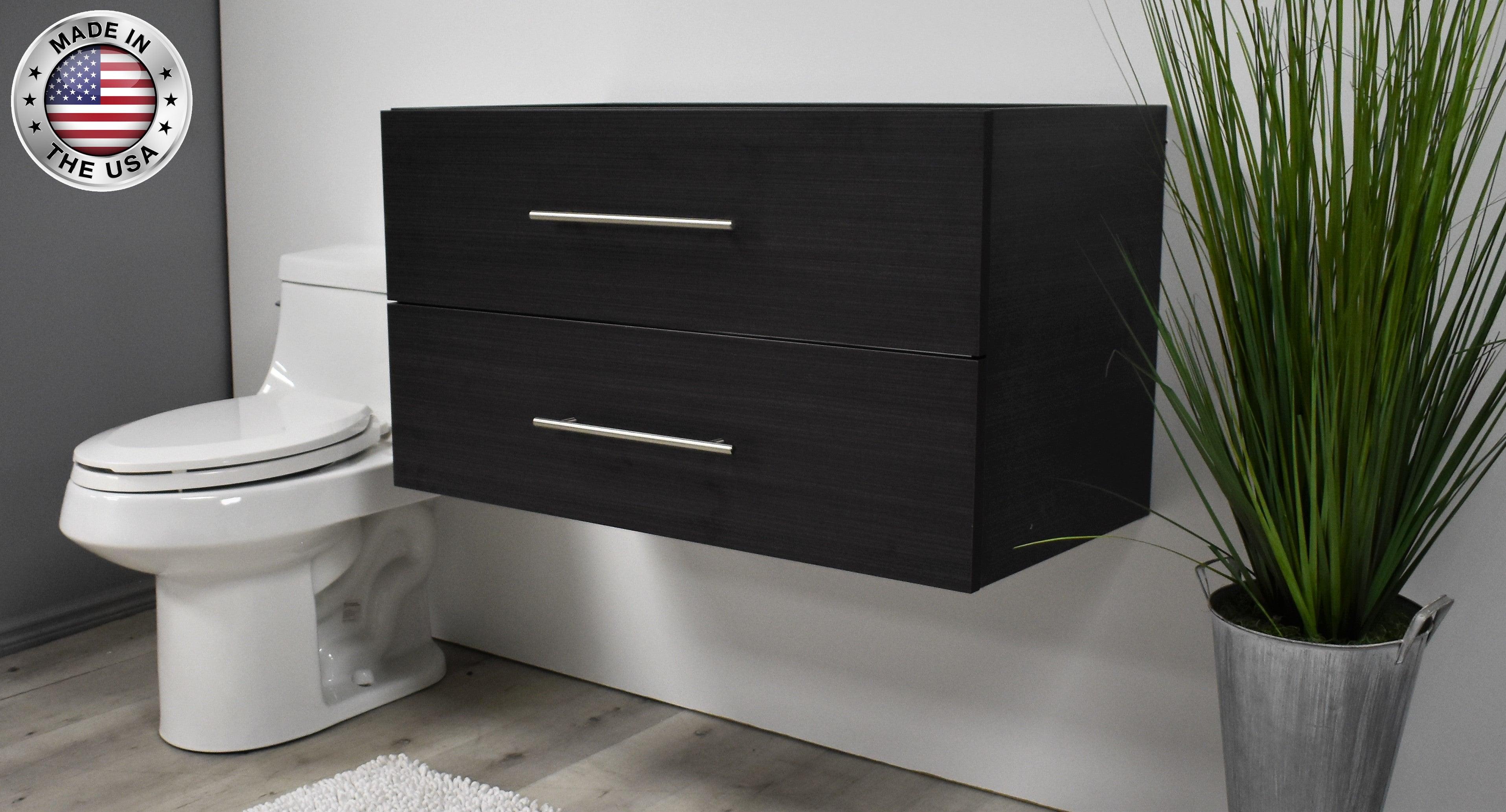 Napa 36" Cabinet only Black Ash MTD-3336BA-0angleMIU