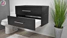 Load image into Gallery viewer, Napa 36&quot; Cabinet only Black Ash MTD-3336BK-0_angle_one_open_MIU