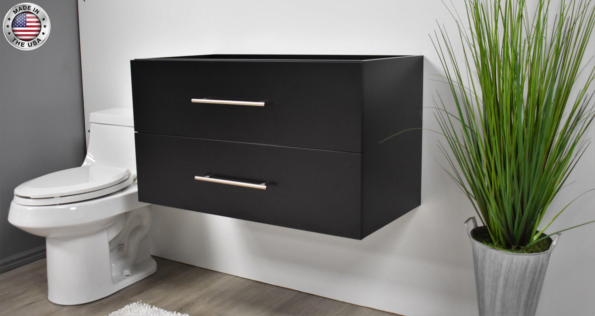 Napa 36" Cabinet only Black Ash MTD-3336BK-0angleMIU