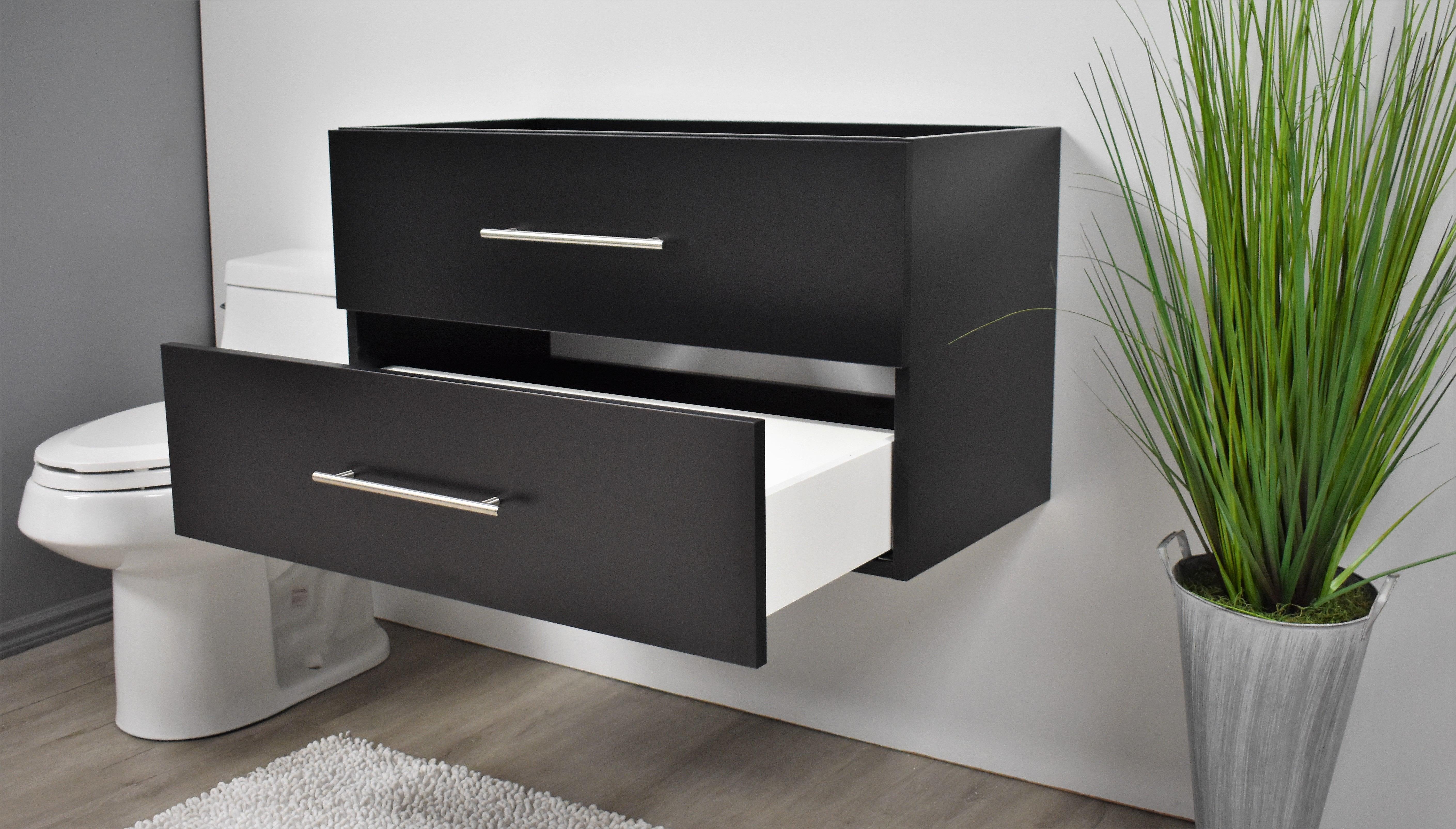 Volpa USA Napa 36" Modern Wall-Mounted Floating Bath Vanity MTD-3336-1