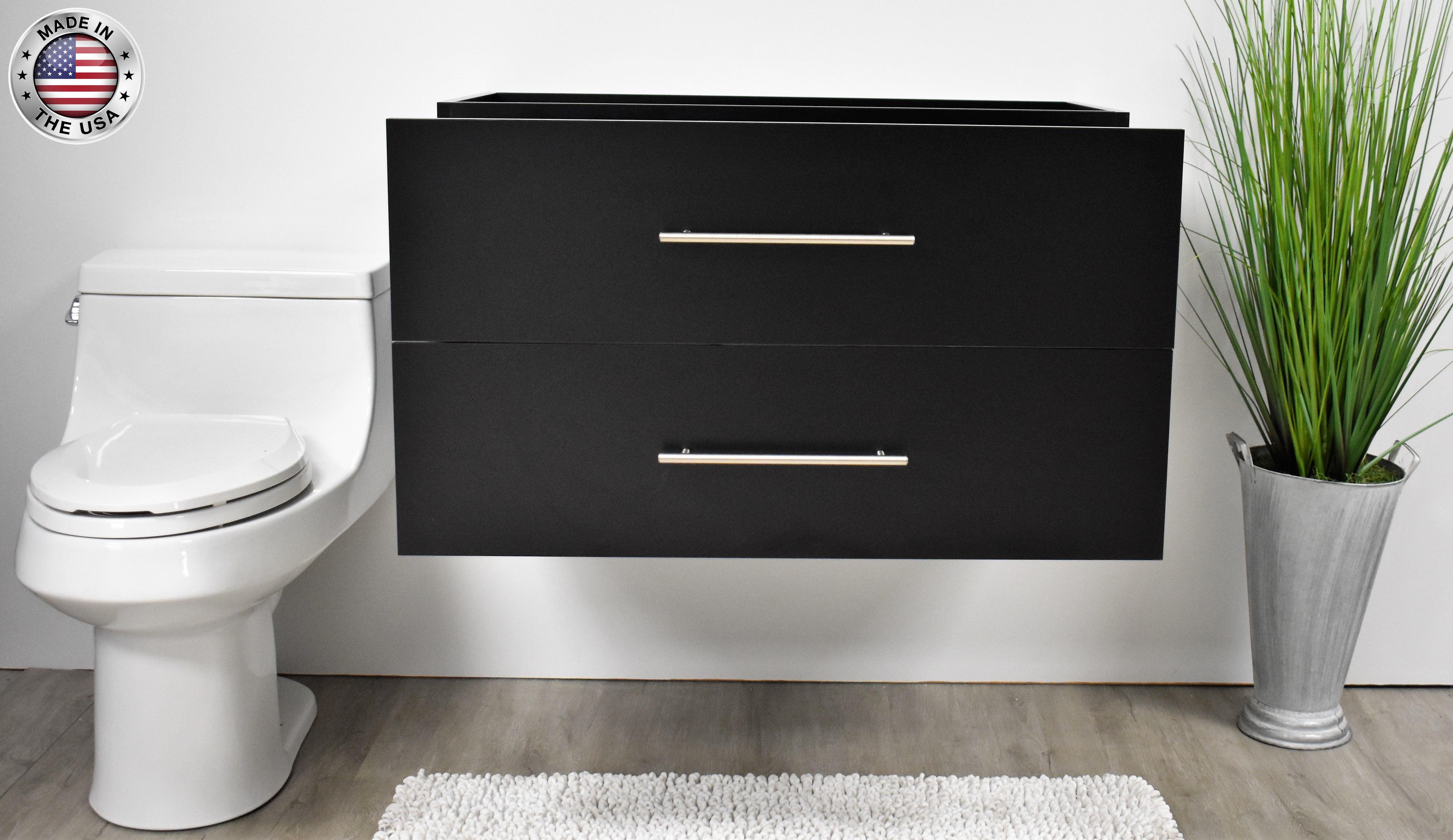 Volpa USA Napa 36" Modern Wall-Mounted Floating Bath Vanity MTD-3336-1