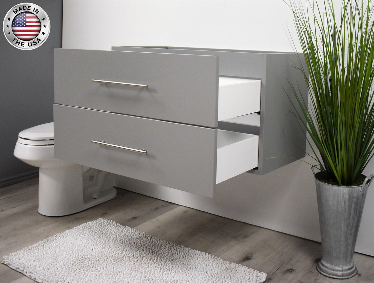 Napa 36" Cabinet only Grey MTD-3336G-0angle2openMIU