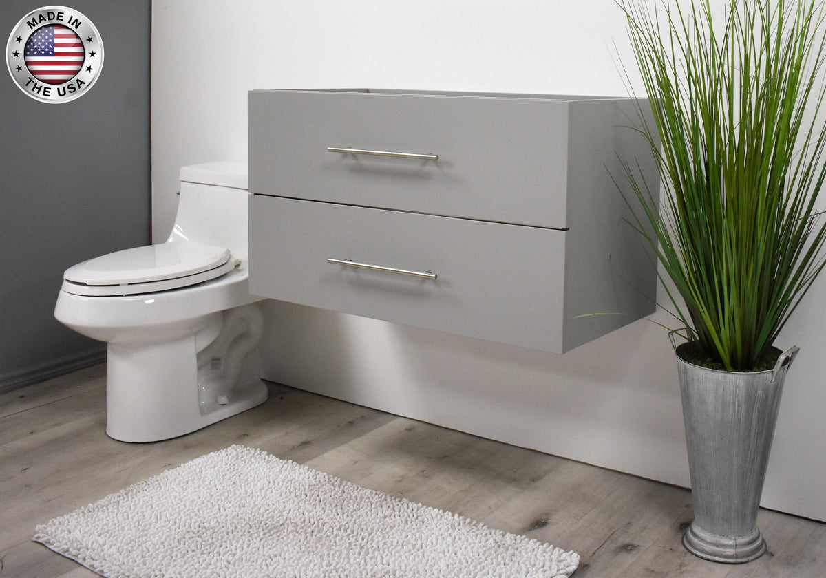 Napa 36" Cabinet only Grey MTD-3336G-0angleMIU