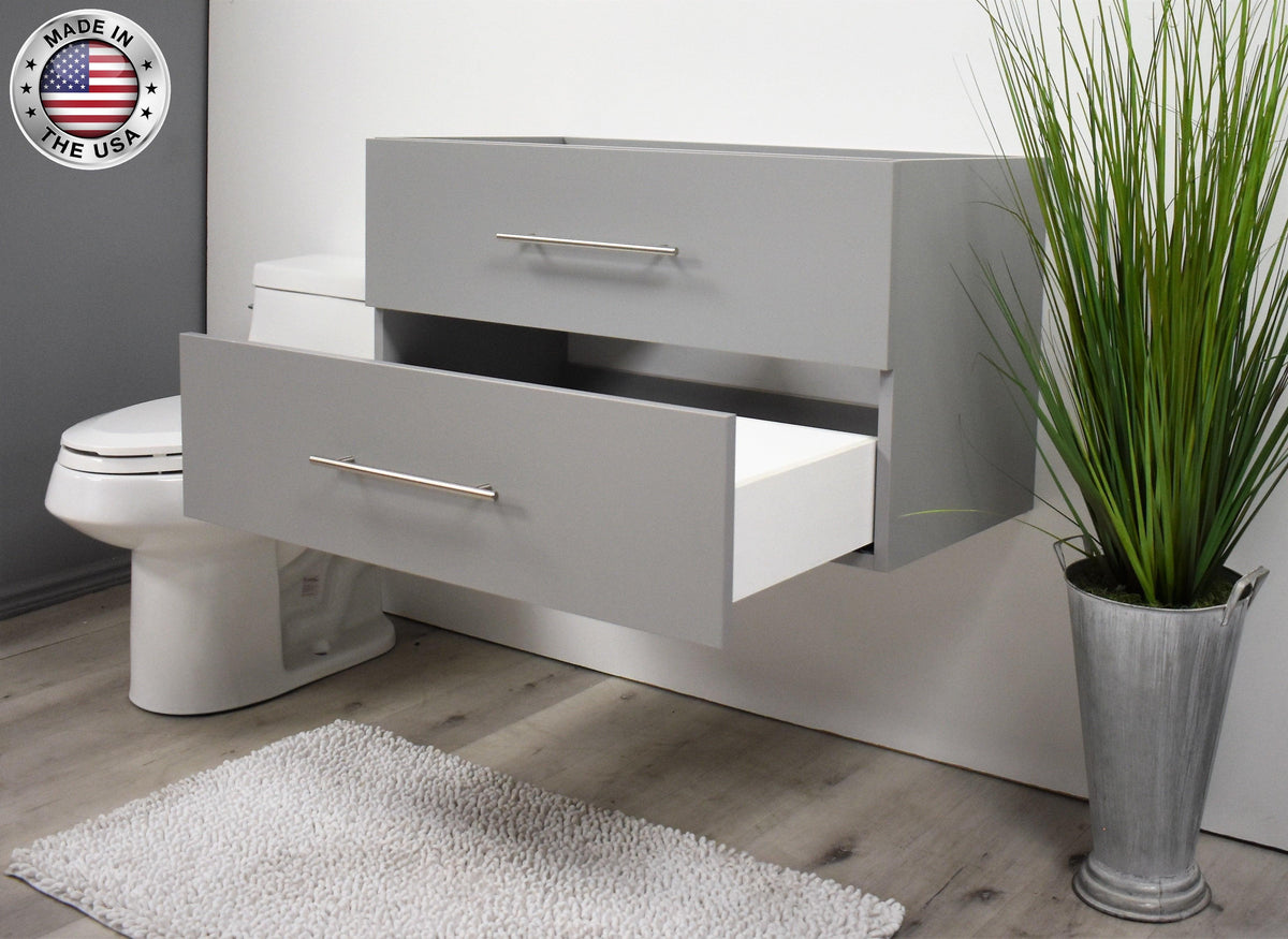 Napa 36" Cabinet only Grey MTD-3336G-0angleoneopenMIU