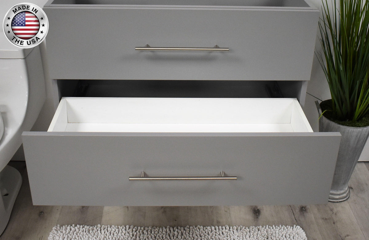 Napa 36" Cabinet only Grey MTD-3336G-0bottomdrawerMIU