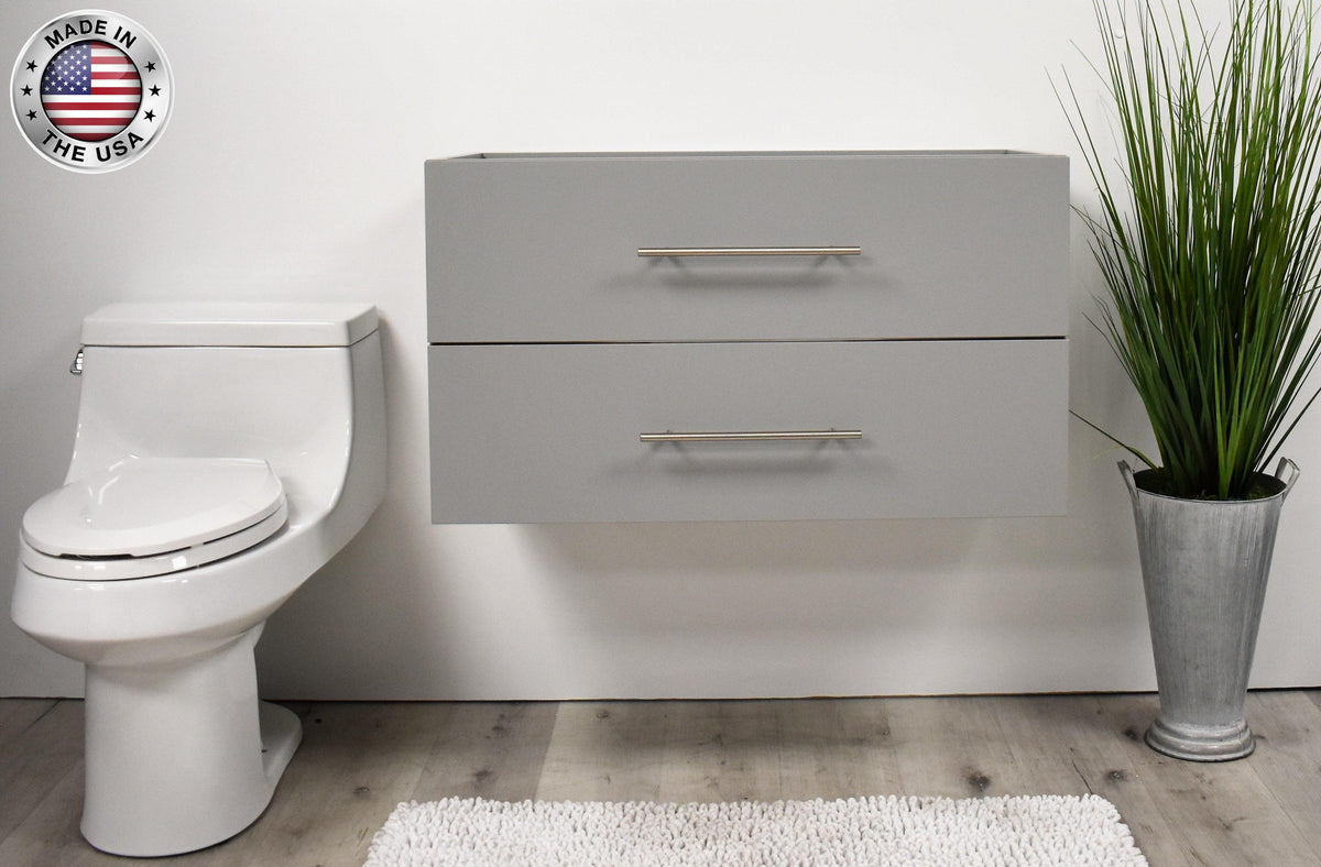 Napa 36" Cabinet only Grey MTD-3336G-0frontMIU