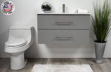 Load image into Gallery viewer, Volpa USA Napa 36&quot; Modern Wall-Mounted Floating Bathroom Vanity Grey MTD-3336G-1 fmiu