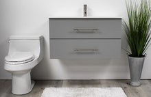Load image into Gallery viewer, Volpa USA Napa 36&quot; Modern Wall-Mounted Floating Bathroom Vanity Grey MTD-3336G-1 f