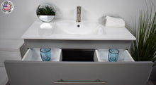 Load image into Gallery viewer, Volpa USA Napa 36&quot; Modern Wall-Mounted Floating Bathroom Vanity Grey MTD-3336G-1 tdmiu