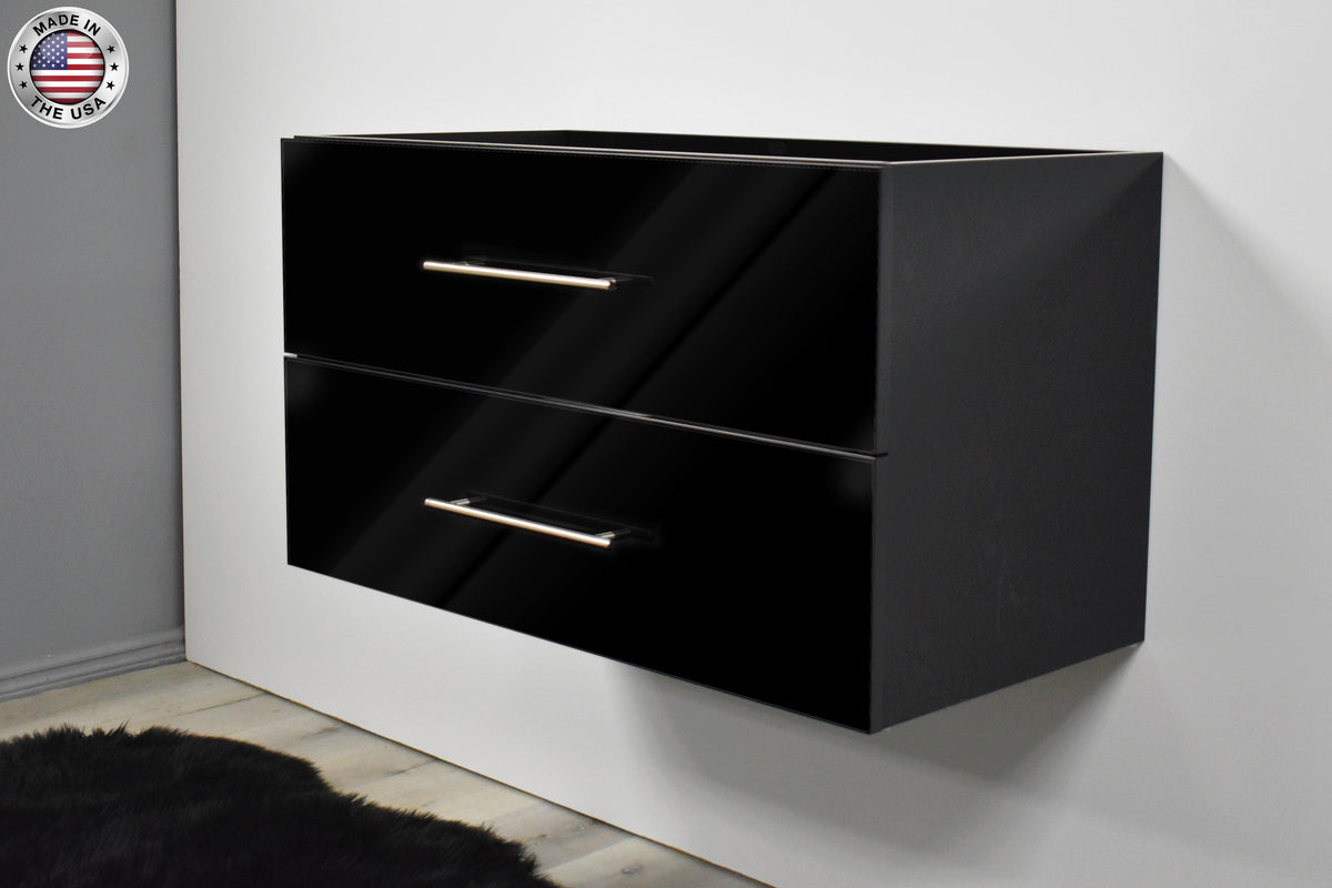 Napa 36" Cabinet only Glossy Black MTD-3336GB-0angleMIU