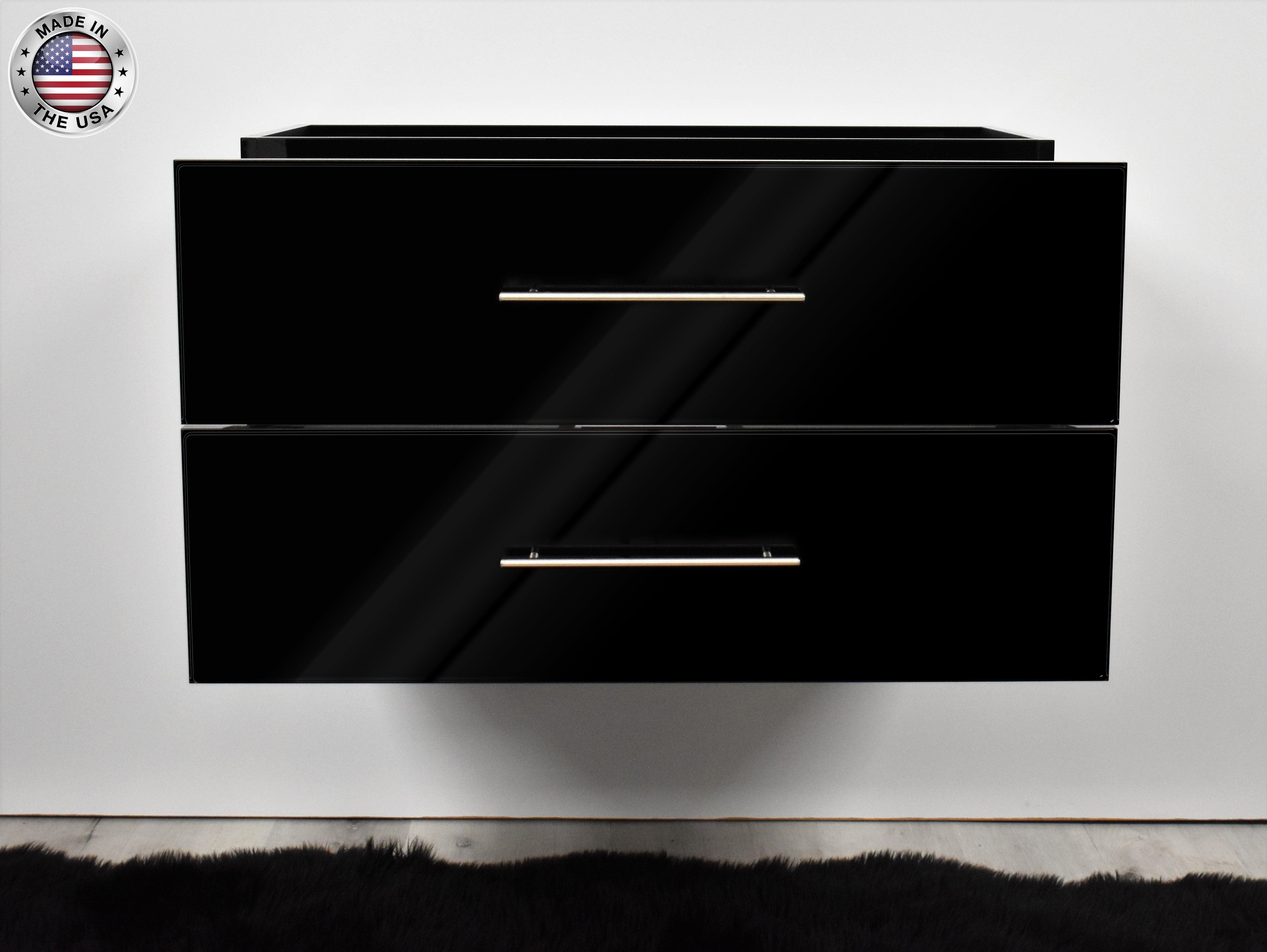 Napa 36" Cabinet only Glossy Black MTD-3336GB-0bothopenMIU