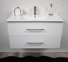 Load image into Gallery viewer, Volpa USA Napa 36&quot; Modern Wall-Mounted Floating Bathroom Vanity Glossy White MTD-3336GW-1 top