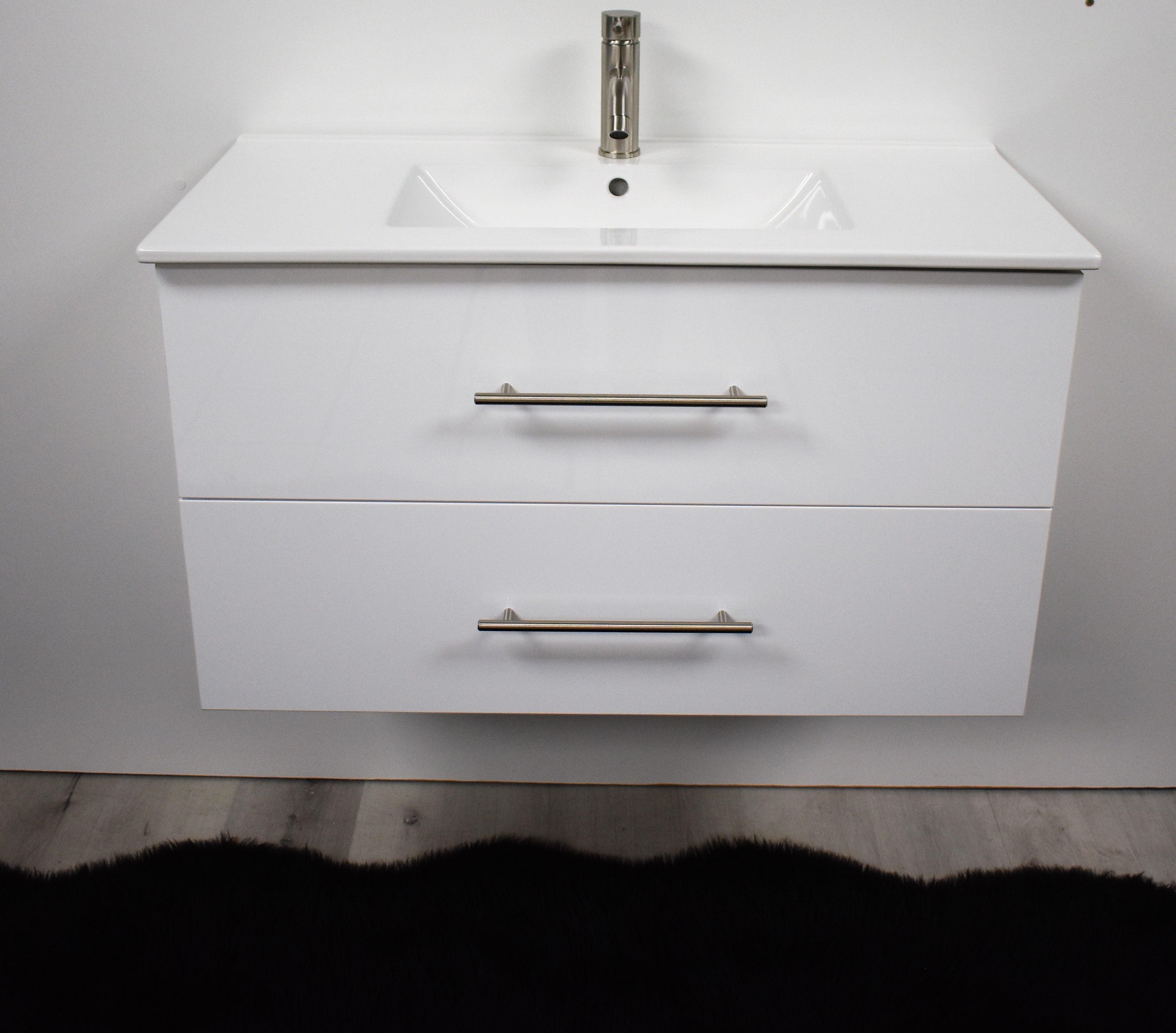 Volpa USA Napa 36" Modern Wall-Mounted Floating Bath Vanity MTD-3336-1