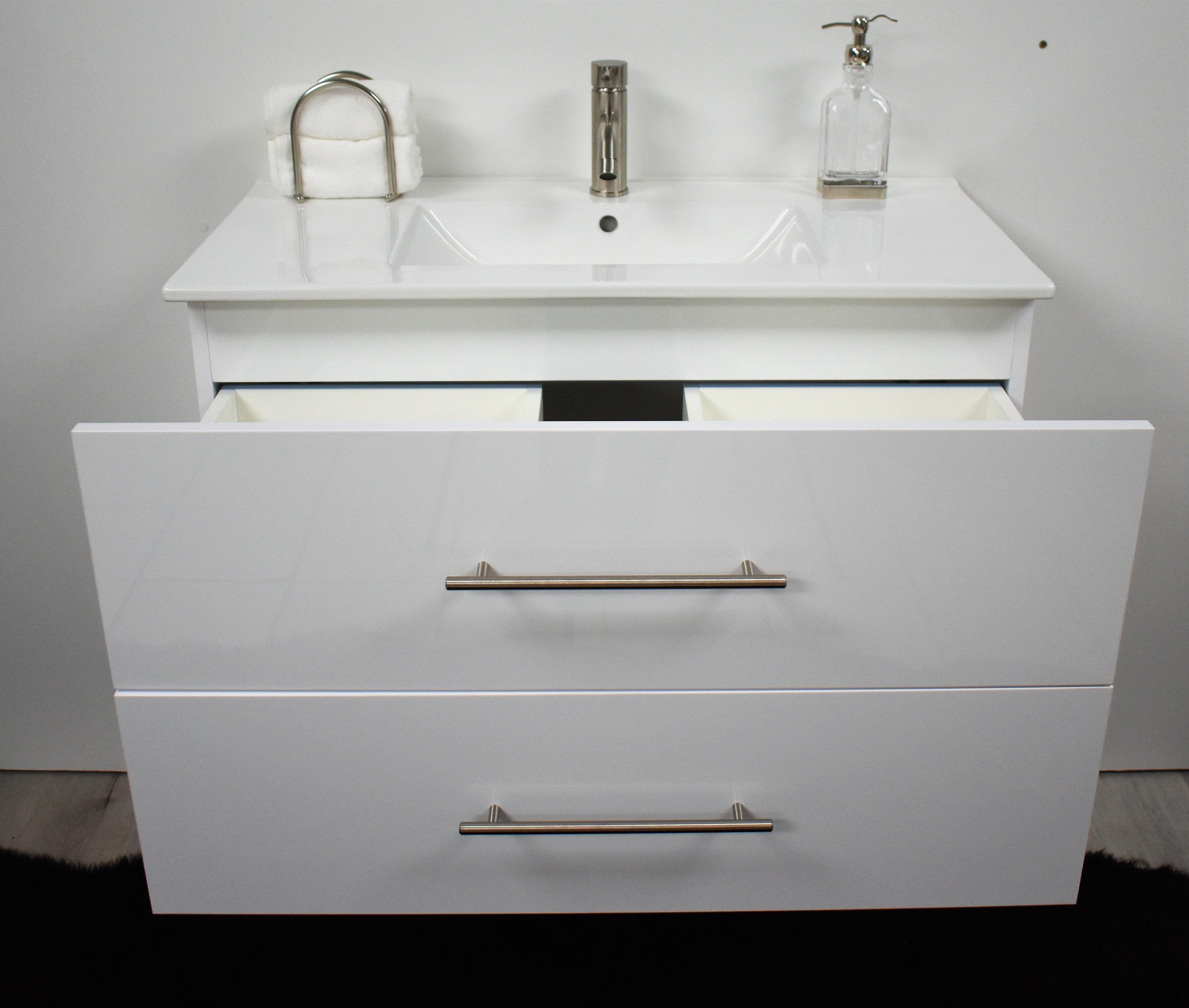 Volpa USA Napa 36" Modern Wall-Mounted Floating Bath Vanity MTD-3336-1