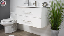 Load image into Gallery viewer, Volpa USA Napa 36&quot; Modern Wall-Mounted Floating Bathroom Vanity Glossy White MTD-3336GW-1 amiu