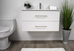 Volpa USA Napa 36" Modern Wall-Mounted Floating Bathroom Vanity Glossy White MTD-3336GW-1 f2