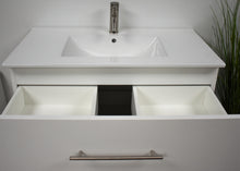 Load image into Gallery viewer, Volpa USA Napa 36&quot; Modern Wall-Mounted Floating Bathroom Vanity Glossy White MTD-3336GW-1 td