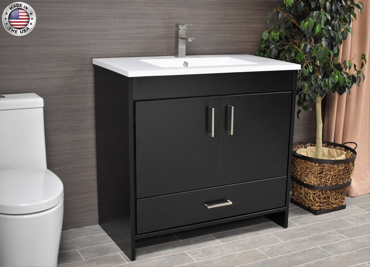 Volpa USA Rio 36" Modern Bathroom Vanity MTD-336-3