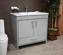Load image into Gallery viewer,  Rio 36&quot; Vanity Grey MTD-336G-3anglestaged1