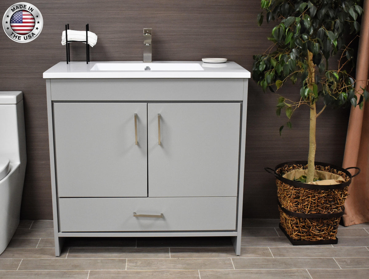  Rio 36" Vanity Grey MTD-336G-3frontstaged