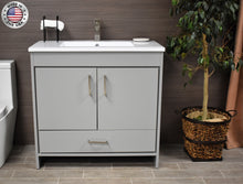 Load image into Gallery viewer,  Rio 36&quot; Vanity Grey MTD-336G-3frontstaged