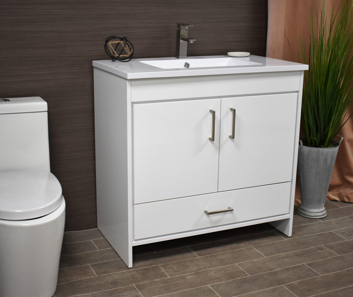  Rio 36" Vanity White MTD-336W-3anglestaged