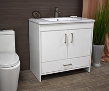 Load image into Gallery viewer,  Rio 36&quot; Vanity White MTD-336W-3anglestaged