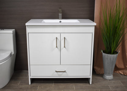  Rio 36" Vanity White MTD-336W-3front