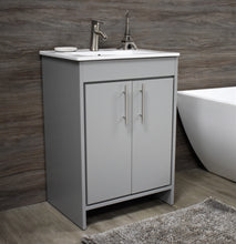 Load image into Gallery viewer, Villa 24&quot; Vanity Grey MTD-3424G-14anglestaged