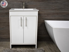 Load image into Gallery viewer, Villa 24&quot; Vanity White MTD-3424W-14frontMIU
