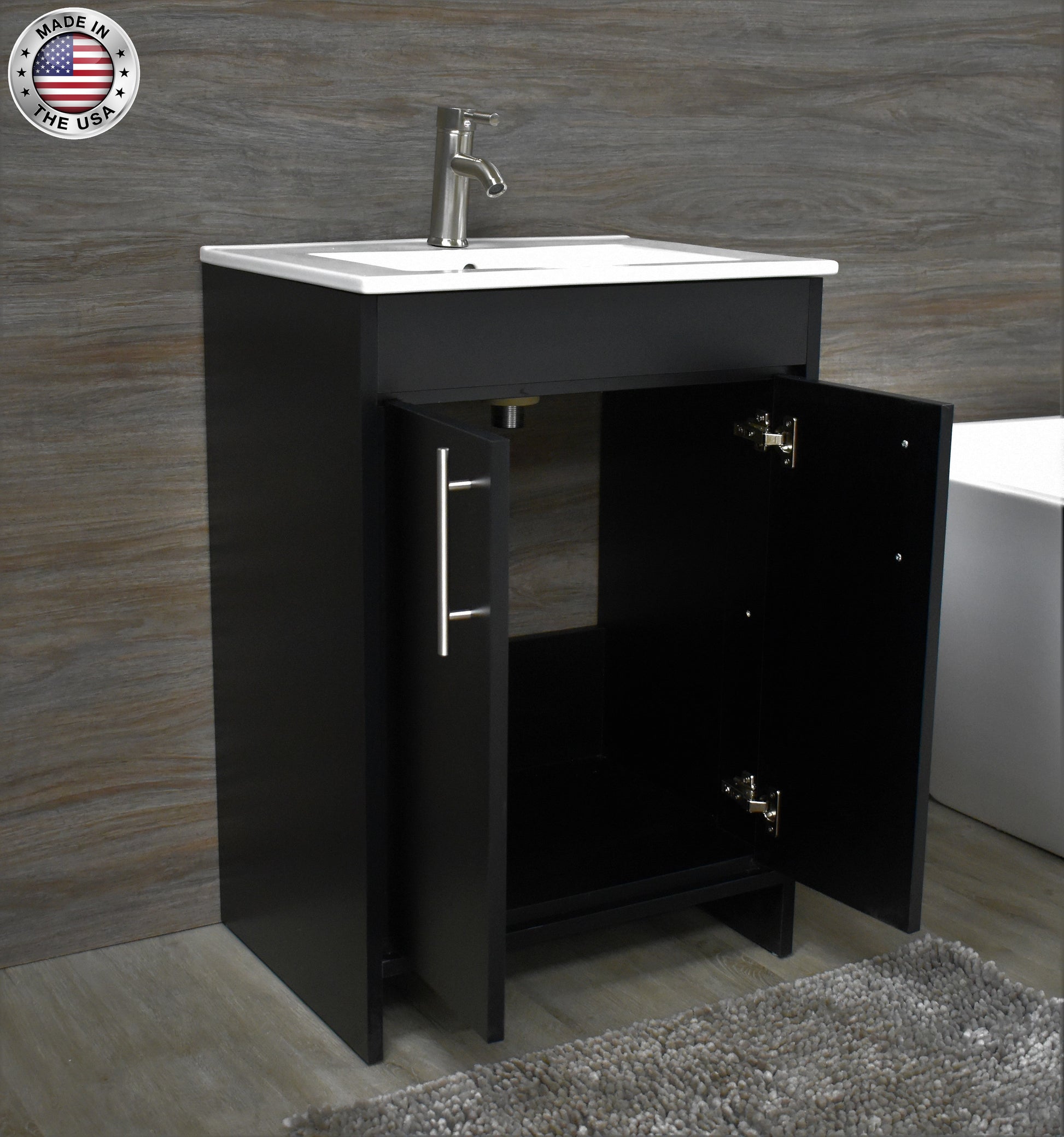  Villa 30" Black Vanity MTD-3430BK-14angleopenMIU