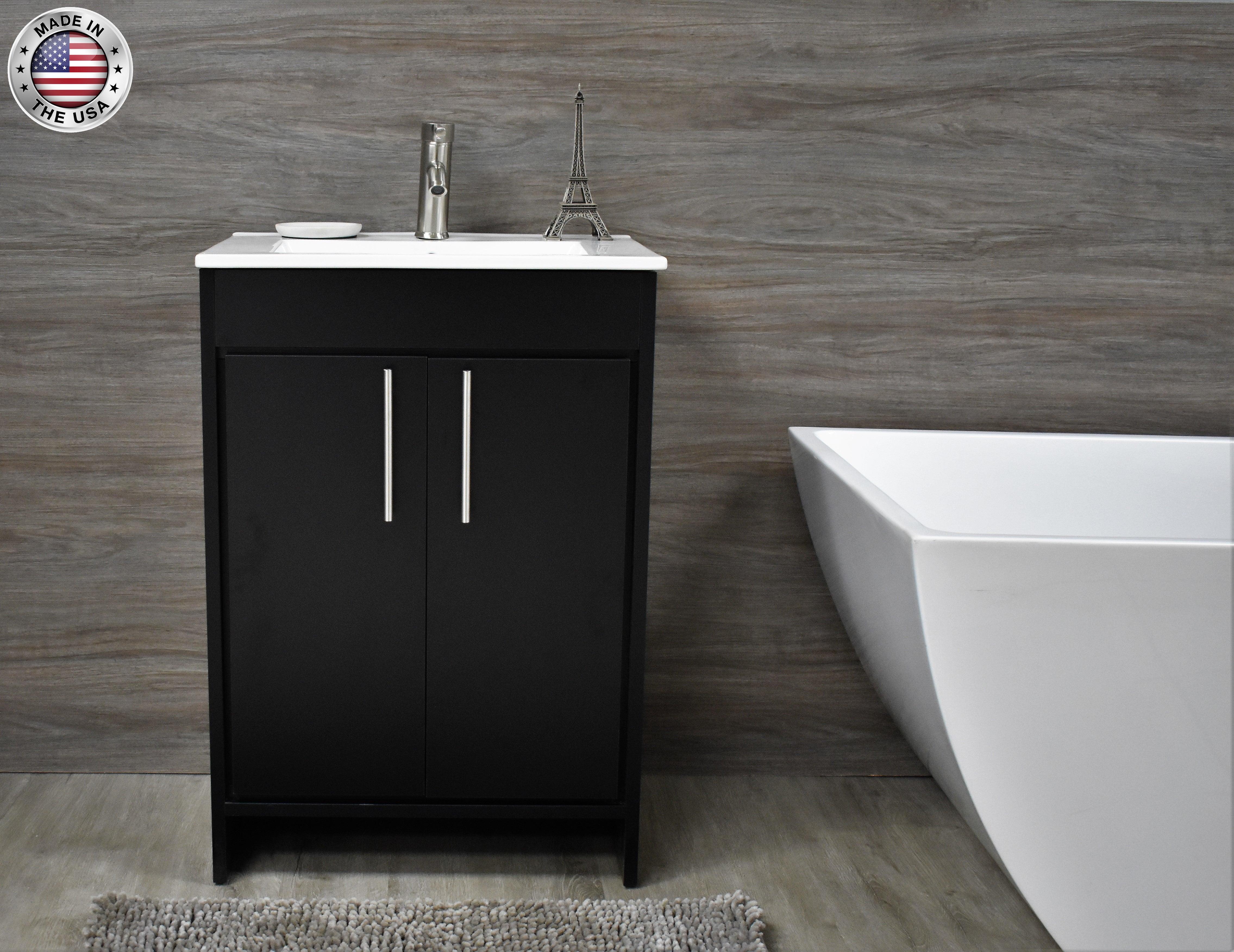  Villa 30" Black Vanity MTD-3430BK-14frontstagedMIU