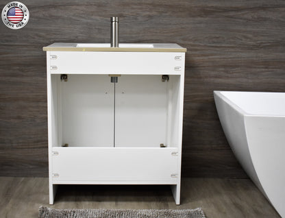  Villa 30" White Vanity MTD-3430W-14backMIU