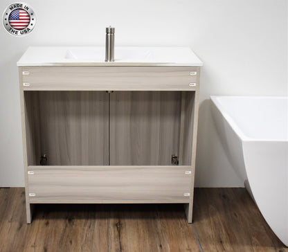 Villa 36" Modern Ash Grey Vanity MTD-3436AG-14_BackMIU