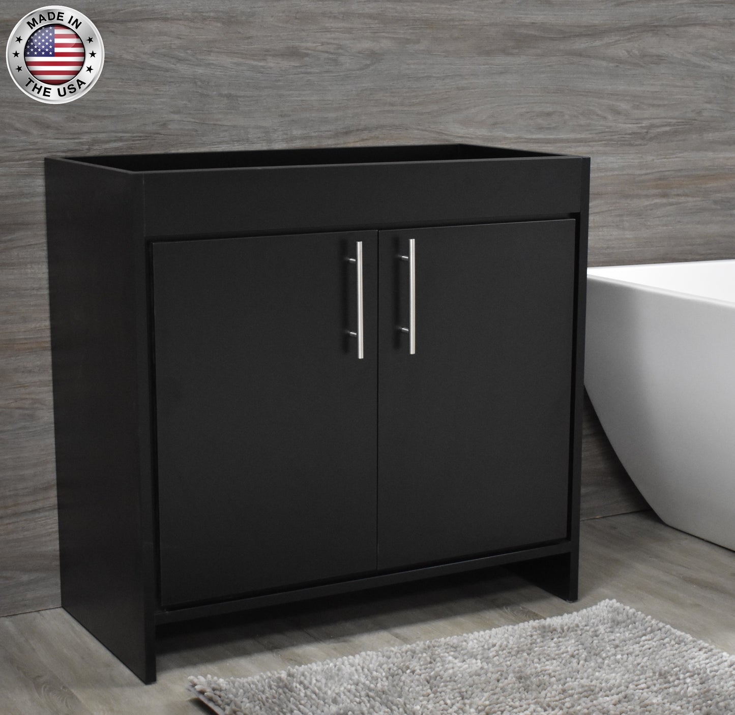 Villa 36" Cabinet only Black  MTD-3436BK-0angleMIU