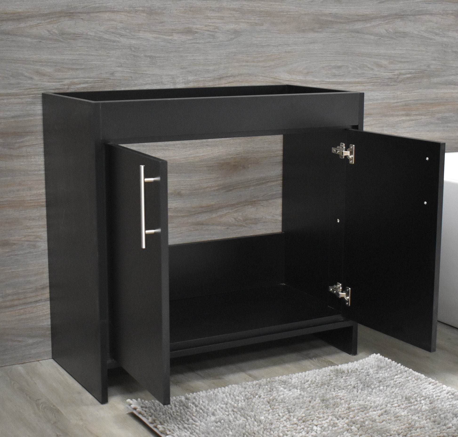 Villa 36" Cabinet only Black  MTD-3436BK-0angleopen