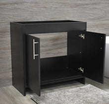 Load image into Gallery viewer, Villa 36&quot; Cabinet only Black  MTD-3436BK-0angleopen