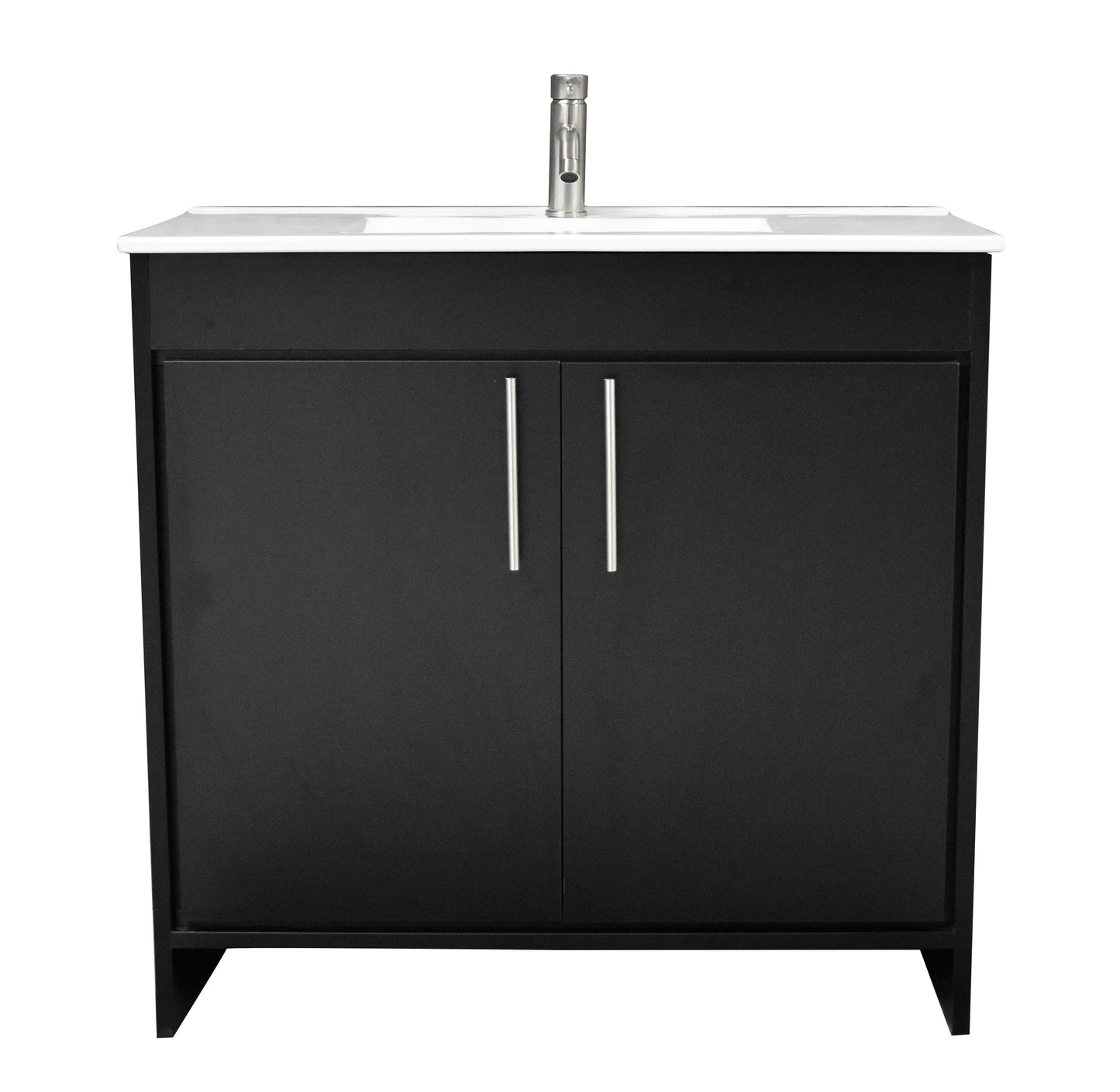 Villa 36" Modern Black Vanity MTD-3436BK-14frontMIU1