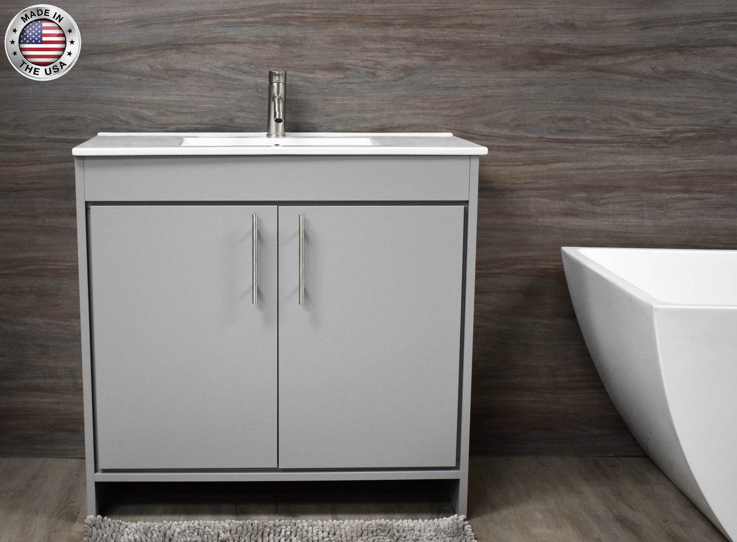 Villa 36" Modern Grey Vanity MTD-3436G-14frontMIU