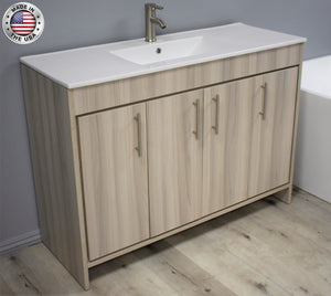 Volpa USA Villa 48" Modern Bathroom Vanity Ash Grey MTD-3448AG-14 APMIU
