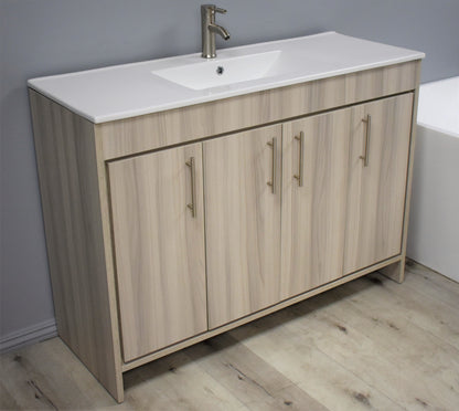 Volpa USA Villa 48" Modern Bathroom Vanity Ash Grey MTD-3448AG-14 AP