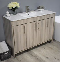 Load image into Gallery viewer, Volpa USA Villa 48&quot; Modern Bathroom Vanity Ash Grey MTD-3448AG-14 AS