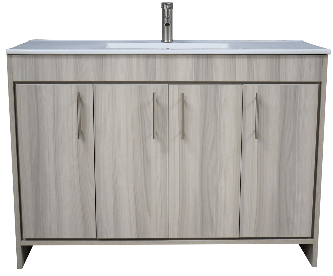 Volpa USA Villa 48" Modern Bathroom Vanity Ash Grey MTD-3448AG-14