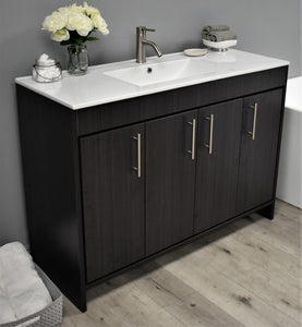 Volpa USA Villa 48" Modern Bathroom Vanity Black Ash MTD-3448BA-14 AS