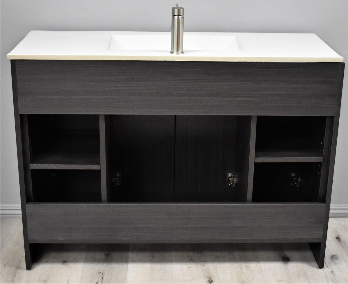 Volpa USA Villa 48" Modern Bathroom Vanity Black Ash MTD-3448BA-14 Back