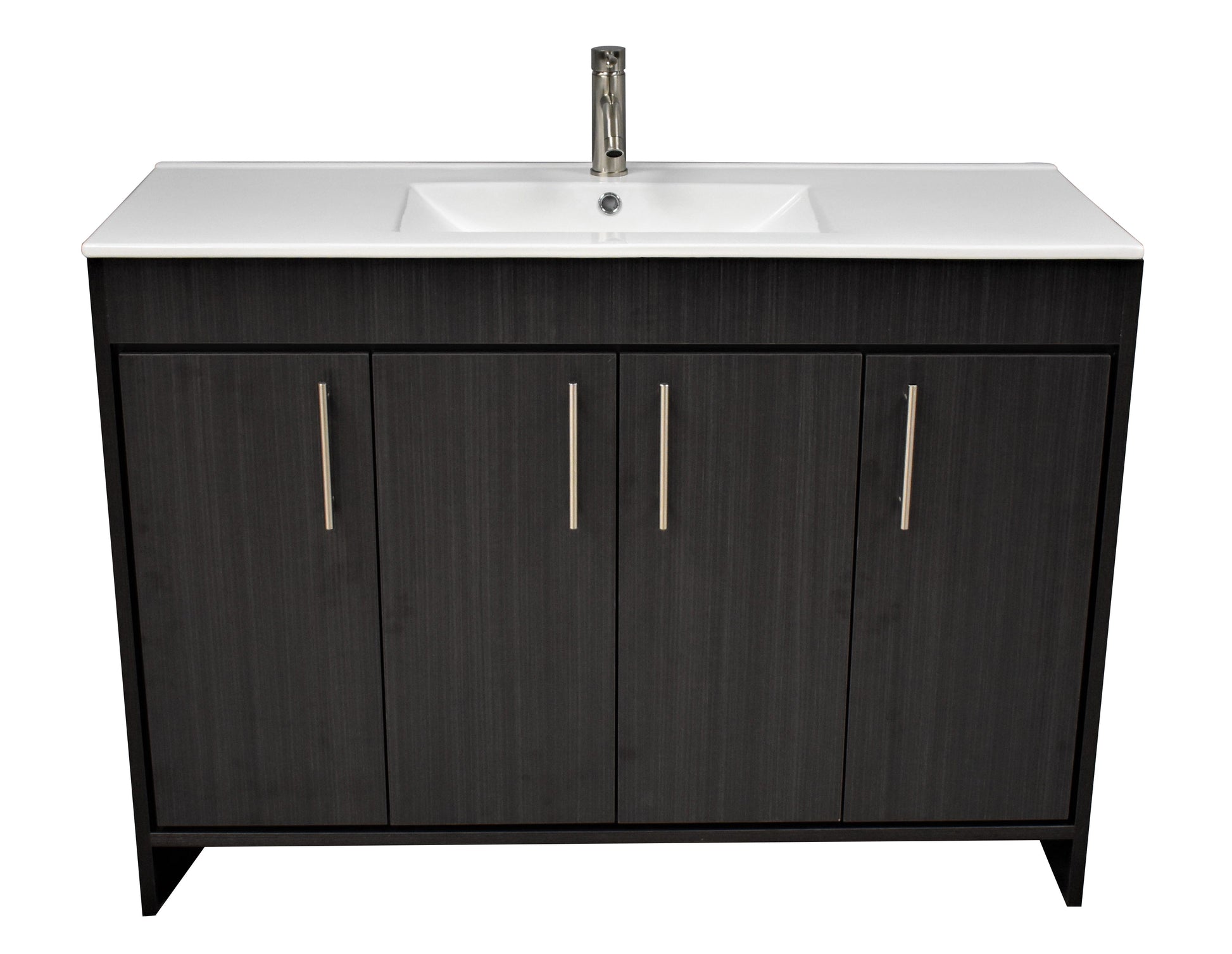 Volpa USA Villa 48" Modern Bathroom Vanity Black Ash MTD-3448BA-14