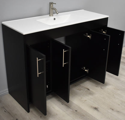 Volpa USA Villa 48" Modern Bathroom Vanity Black Ash MTD-3448BA-14 AO