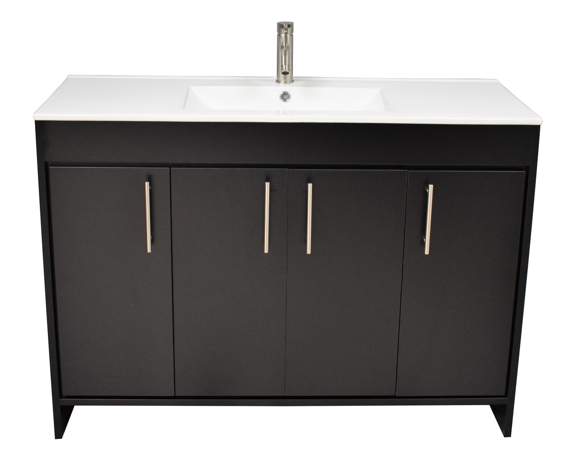 Volpa USA Villa 48" Modern Bathroom Vanity Black MTD-3448BK-14 FNB